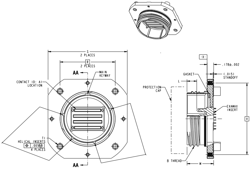 Amphenol Aerospace Centaur压配PCB连接器